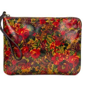 Patricia Nash Cassini Wristlet Golden Rustic Forest NWT